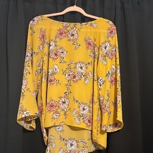 Papermoon Mustard Floral Blouse
